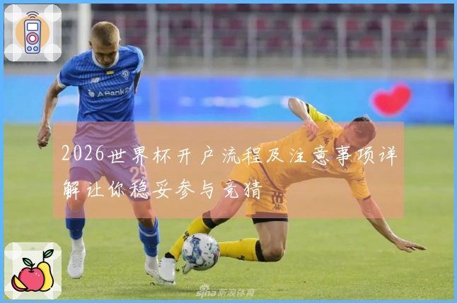 2026世界杯开户流程及注意事项详解让你稳妥参与竞猜