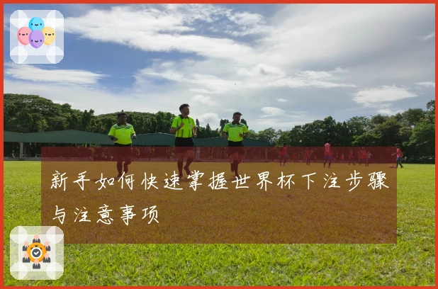 新手如何快速掌握世界杯下注步骤与注意事项